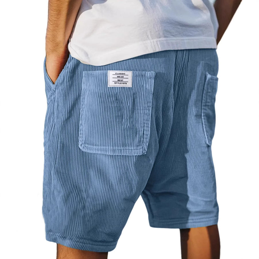 Short de Veludo Azul