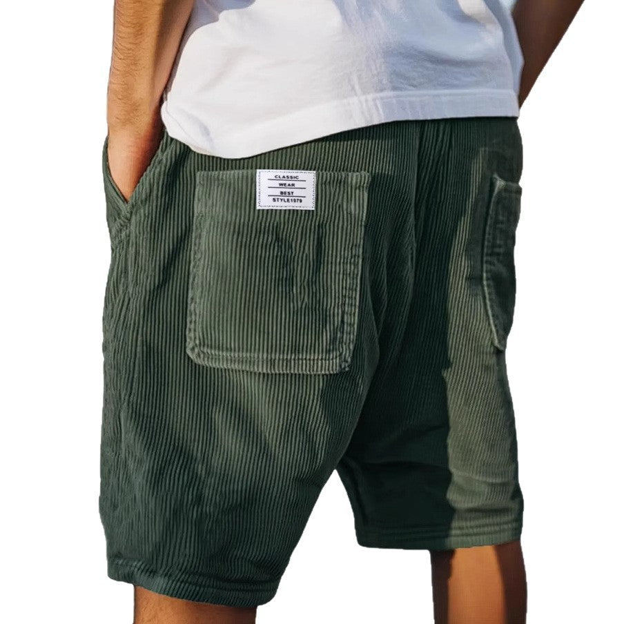 Short de Veludo Verde Escuro
