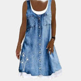 Vestido de Jeans Macio e Elegante